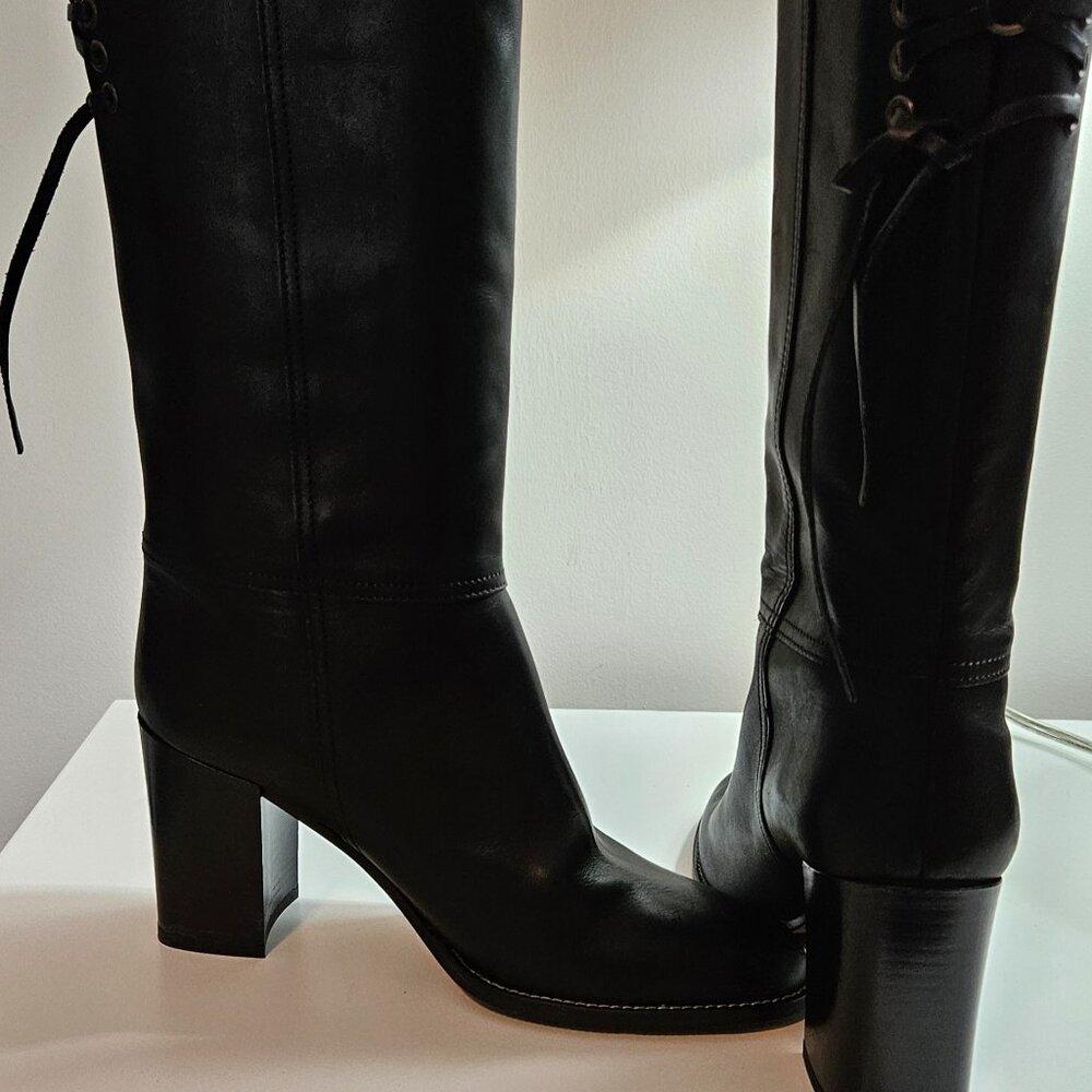 Coach leather boots